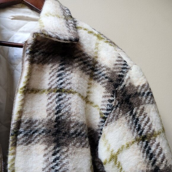 Aritzia Wilfred free LYON wool plaid jacket / 2 / FLAWED - Picture 5 of 8